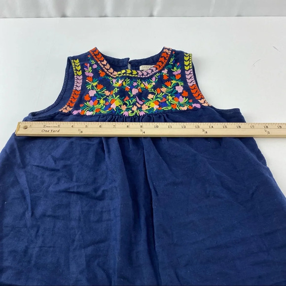 J. Crew women's Size 0 Sleeveless Blouse Top Navy Floral - Picture 4 of 6